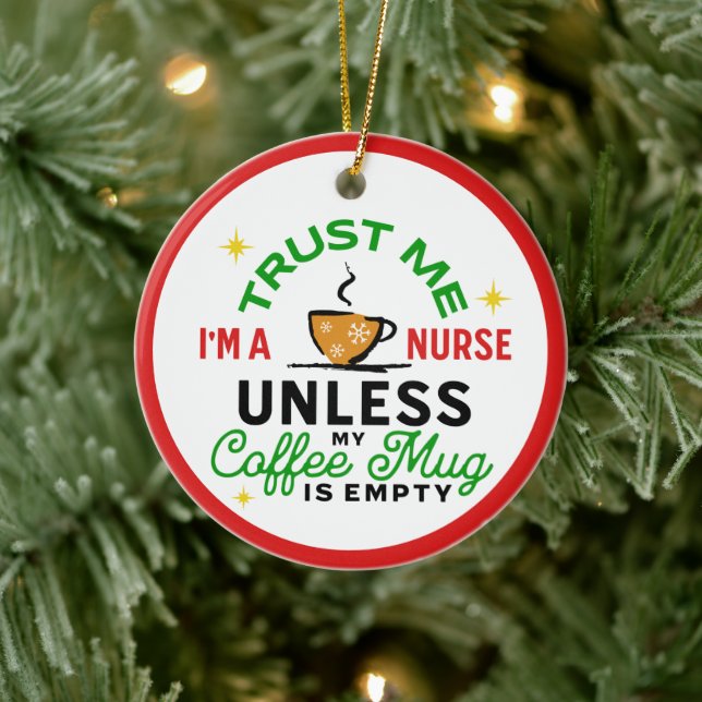 Krankenpflege Geschenke medizinische Gesundheitsve Keramik Ornament (Baum)
