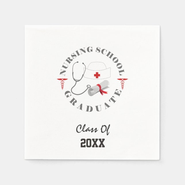 Krankenpflege Graduate Gear Serviette (Vorderseite)