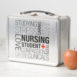 Krankenpflege-Handbuch Metall Lunch Box