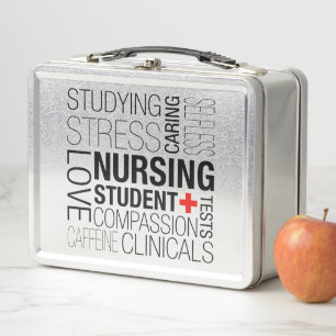 Krankenpflege-Handbuch Metall Lunch Box