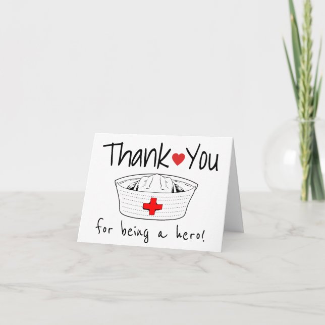 Krankenpflege Hat Krankenpflege Beruflich Dankeskarte (Vorderseite)