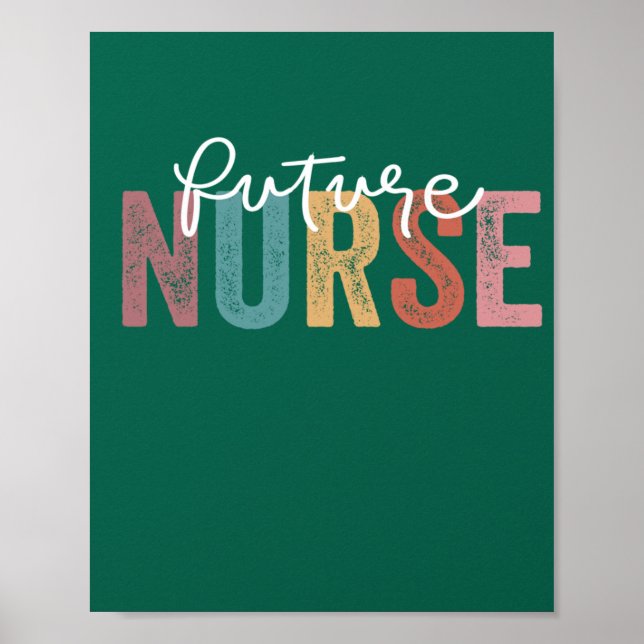 Krankenpflege im Gange Krankenpflege Schüler Zukun Poster (Vorne)