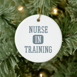 Krankenpflege in der Ausbildung der zukünftigen Kr Keramik Ornament