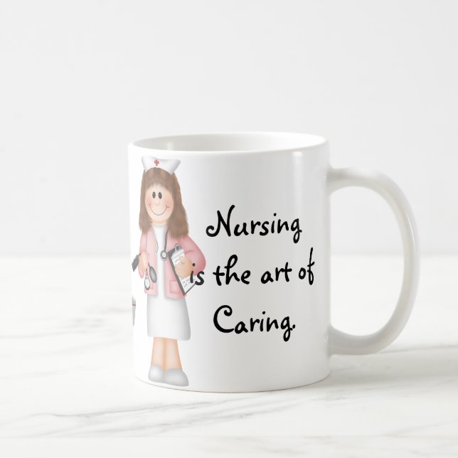 Krankenpflege ist die Kunst von Caring Kaffeetasse (Rechts)