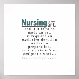 Krankenpflege ist ein Kunst-kleines Plakat