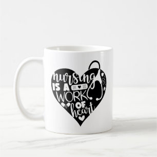 Krankenpflege ist ein Werk des Herzens Kaffeetasse