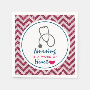 Krankenpflege ist ein Werk von Heart Sprichwort w/ Serviette
