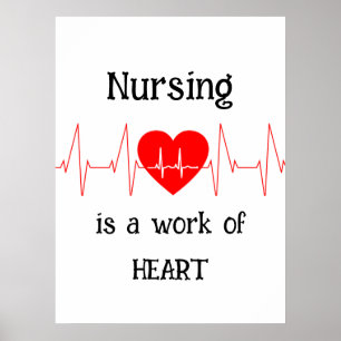 Krankenpflege ist ein Werk von Herz Inspiration Zi Poster
