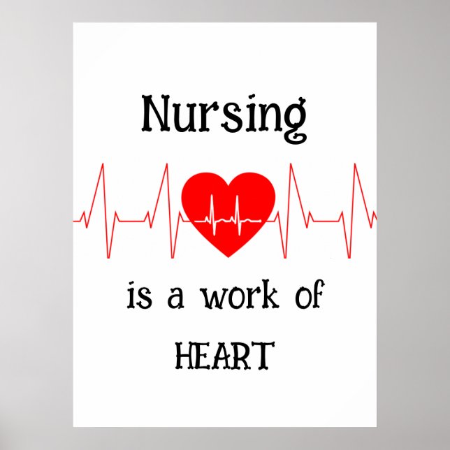Krankenpflege ist ein Werk von Herz Inspiration Zi Poster (Vorne)