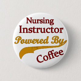 Krankenpflege-Lehrer angetrieben durch Kaffee Button
