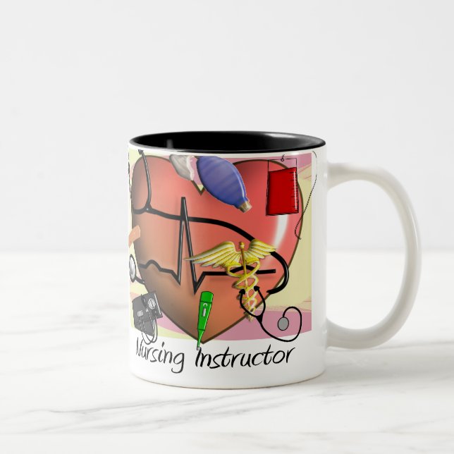Krankenpflege-Lehrer danken Ihnen Geschenke Zweifarbige Tasse (Rechts)