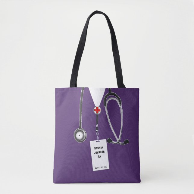Krankenpflege Lila Tasche (Vorderseite)