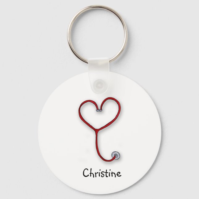 Krankenpflege mit Herz - Krankenpflege - Geschenk  Schlüsselanhänger (Vorderseite)
