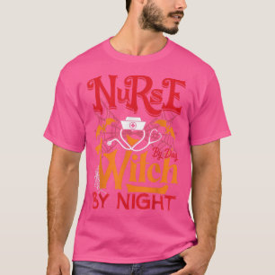 Krankenpflege nach Tag Hexe nach Nacht Halloween 1 T-Shirt