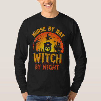 Krankenpflege nach Tag Hexe nach Nacht zu Hallowee T-Shirt