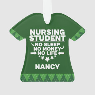 Krankenpflege ohne Schlafgeld Personalisiert Ornament
