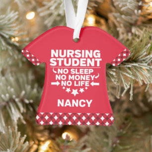 Krankenpflege ohne Schlafgeld Personalisiert Ornament
