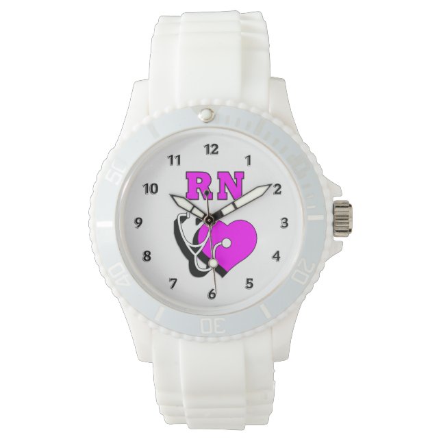Krankenpflege RN Care Armbanduhr (Vorderseite)