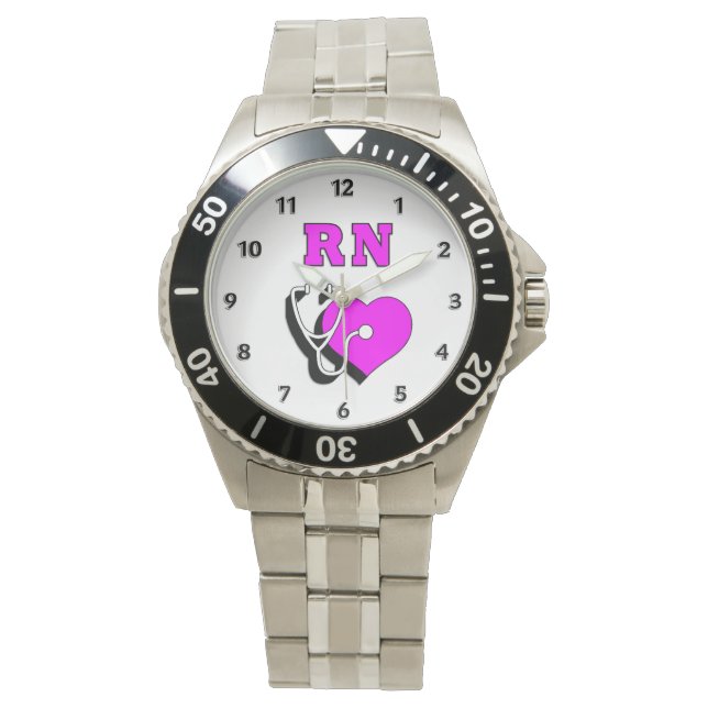 Krankenpflege RN Care Armbanduhr (Vorderseite)