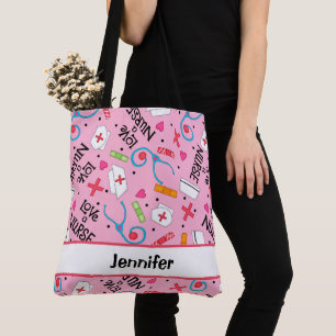 Krankenpflege Rosa Bezeichnung Personalisiert Tasche