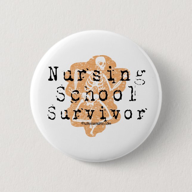 Krankenpflege-Schulüberlebender Button (Vorderseite)