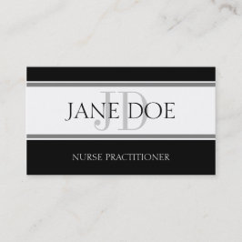 Krankenpflege Stripes Weiß Visitenkarte