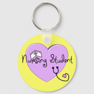 Krankenpflege-Studenten-Rosa-Herz--Entzückend Schlüsselanhänger