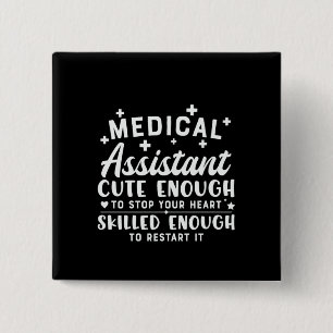 Krankenpflegeassistent Niedlich genug Button