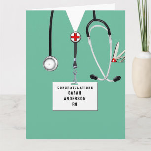 Krankenpflegeheim RN Nurse Abschluss Karte