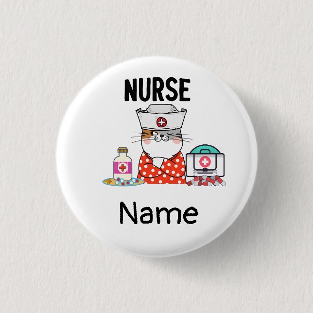 Krankenpflegepersonal Button (Vorderseite)