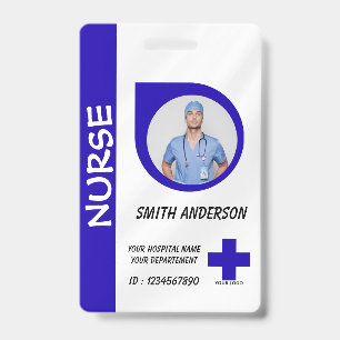 Krankenpflegepersonal Foto ID Abzeichen Karte Ausweis