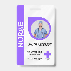 Krankenpflegepersonal Foto-ID-Ausweis Karte Ausweis