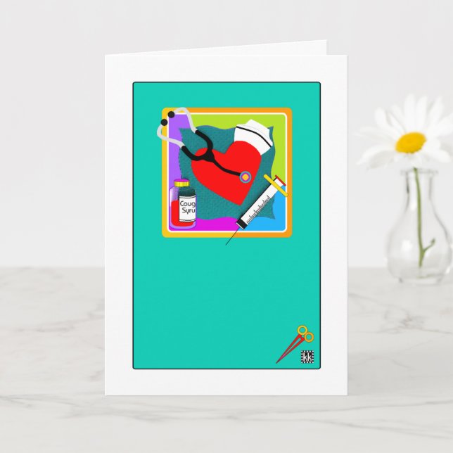 Krankenpflegeprogramme erhalten Wohlfühlkarte Karte (Kleine Pflanze)