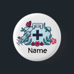 Krankenpfleger Ärztin Button<br><div class="desc">Krankenpfleger Ärztin</div>