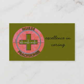 Krankenpfleger Business Cards Grünes Olivenöl Visitenkarte