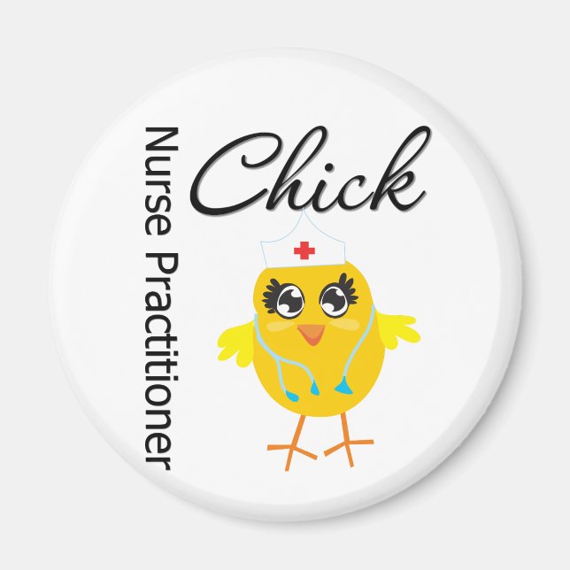 Krankenpfleger Chick Nurse Practitioner Magnet (Vorne)