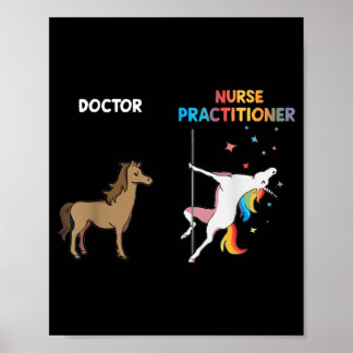 Krankenpfleger Einhorntanzpol Poster