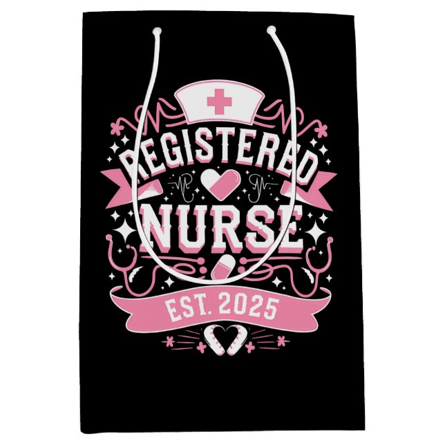 Krankenpfleger Est 2025 Mittlere Geschenktüte (Vorderseite)