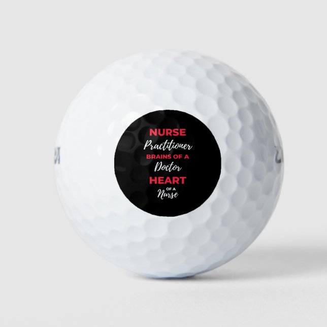 Krankenpfleger Gehirne eines Arzthelfs Herz Golfball (Vorderseite)