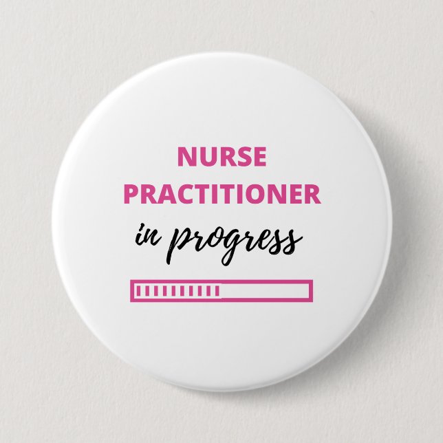 Krankenpfleger in Progress 2 Button (Vorderseite)