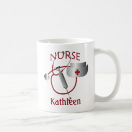 Krankenpfleger Name Nurse Custom Tasse