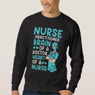 Krankenpfleger-Praktiker Gehirn eines Arztes, Herz Sweatshirt