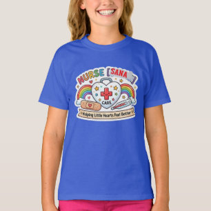Krankenpfleger-Schwesternschild 'Kleine Herzen Ers T-Shirt