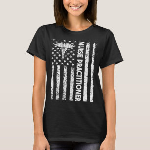 Krankenpfleger USA-Flagge Medizinischer Caduceus N T-Shirt