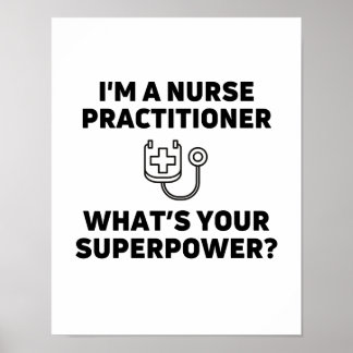 Krankenpfleger, was Ihre Supermacht Poster