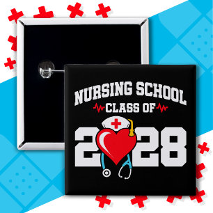 Krankenpflegerakademie 2028 Abschluss für Krankenp Button