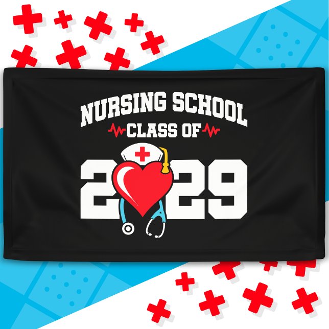 Krankenpflegerakademie 2029 Abschluss für Krankenp Banner (Von Creator hochgeladen)