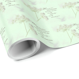 Krankenpflegerin Berührt Leben Wildblume Geschenkpapier