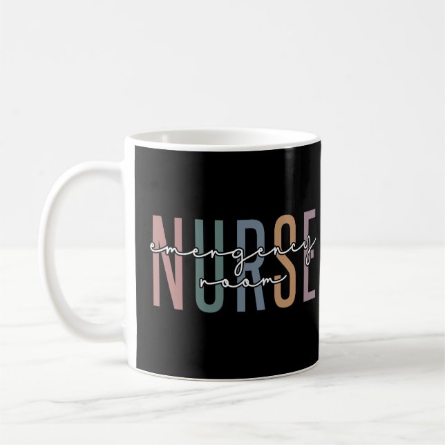 Krankenpflegerin im Notfall RN Künftige Krankenpfl Kaffeetasse (Links)