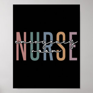 Krankenpflegerin im Notfall RN Künftige Krankenpfl Poster